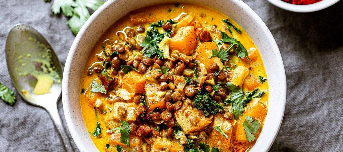 خورشت کدو حلوایی گیاهی