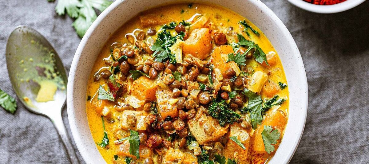خورشت کدو حلوایی گیاهی