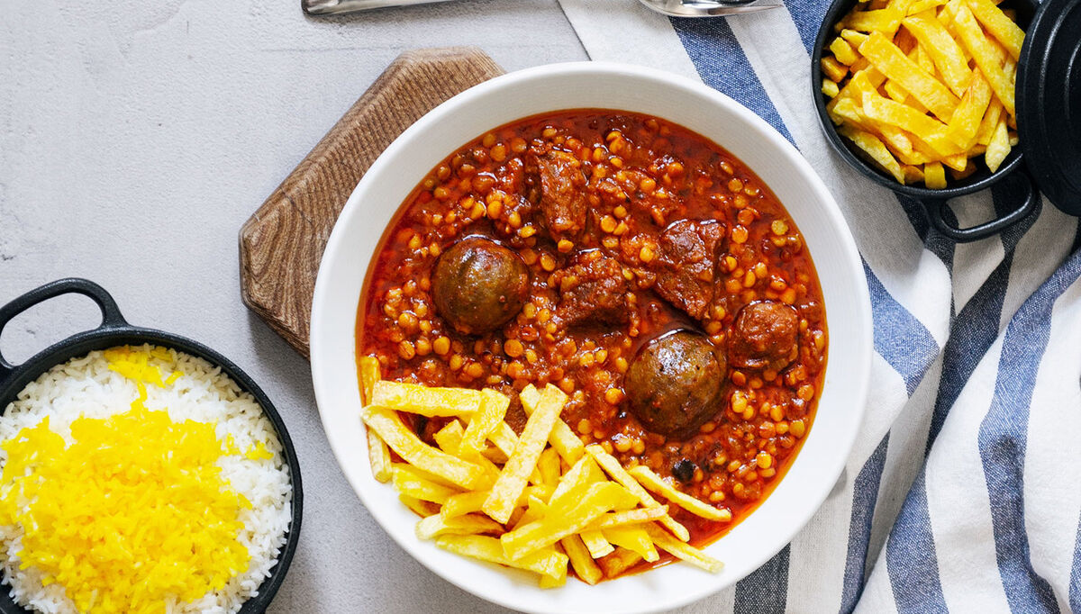 خورشت قیمه وگان