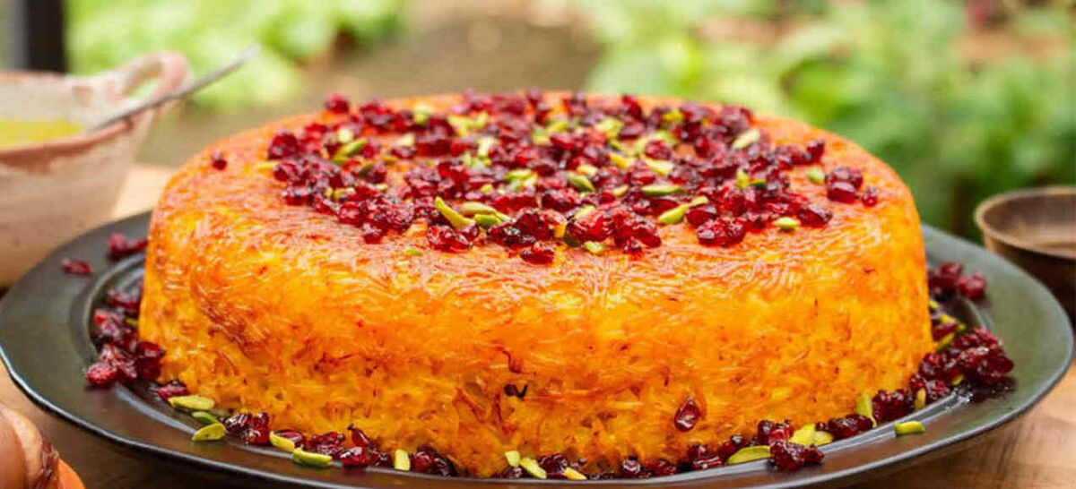 زرشک پلو گیاهی