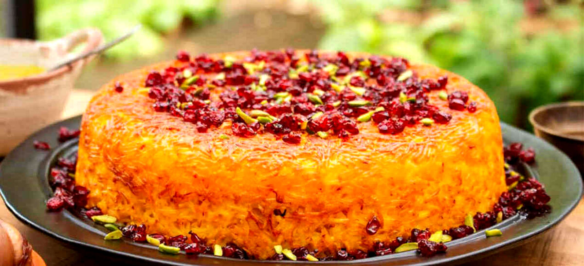 زرشک پلو گیاهی